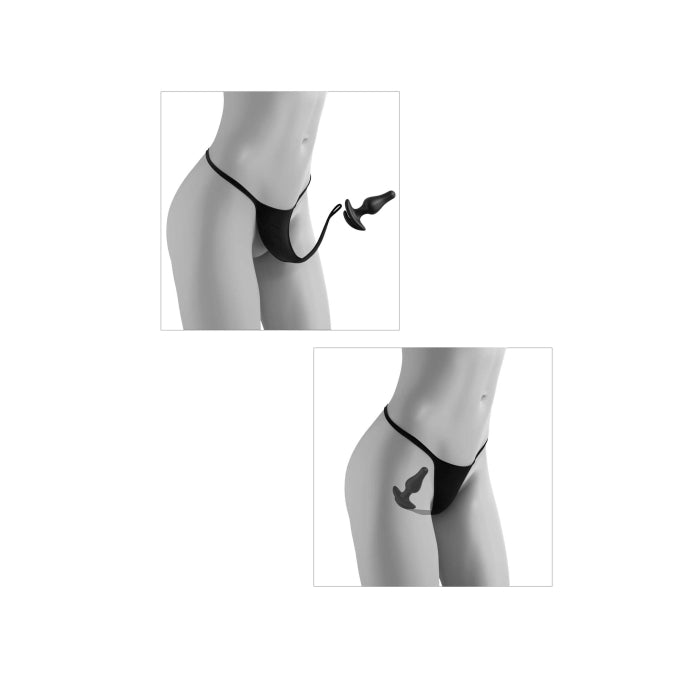 * 5% OFF! * HOOKUP PANTIES CROTCHLESS LOVE GARTER - FITS XL-XXL