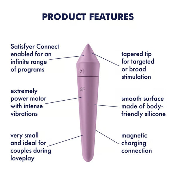 SATISFYER ULTRA POWER BULLET 8 - LILAC