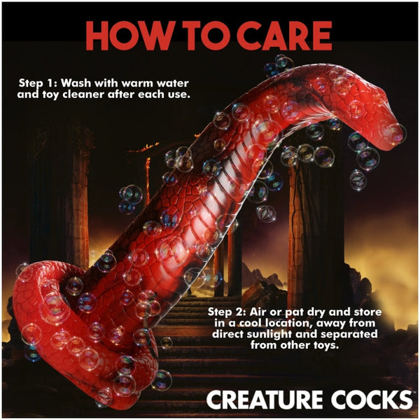 CC KING COBRA SILICONE DILDO