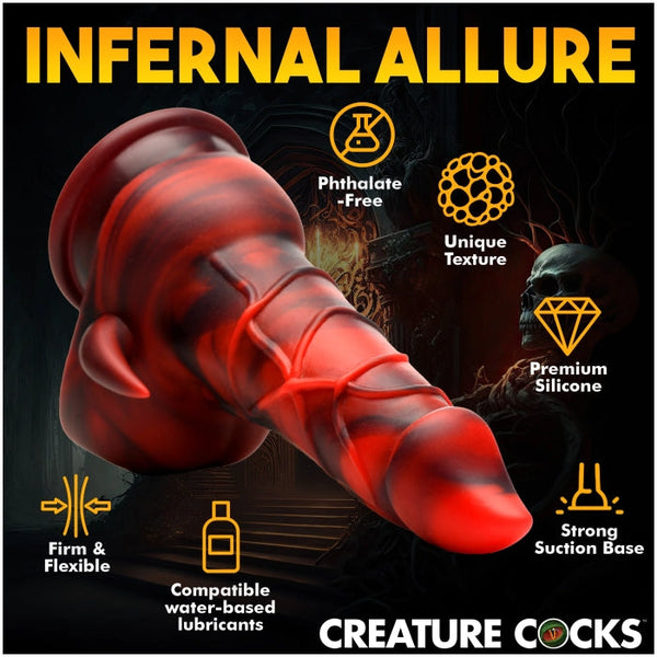 CC HORNY DEVIL DEMON  SILICONE DILDO
