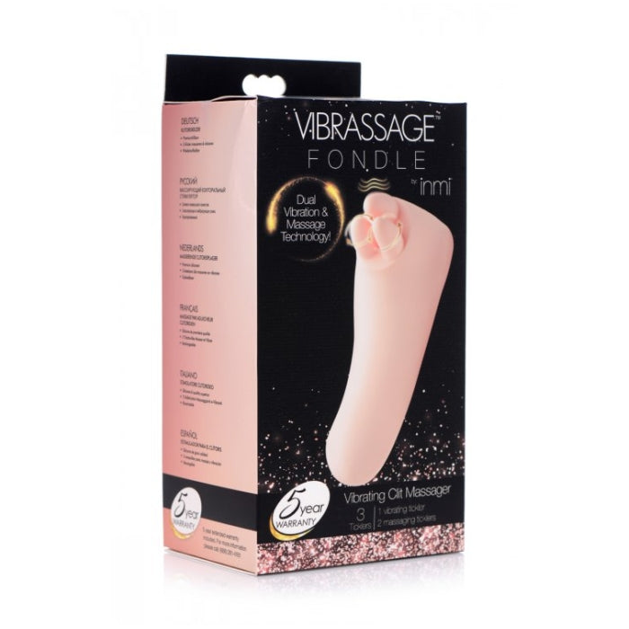 INMI VIBRASSAGE FONDLE DUAL VIBRATING CLIT MASSAGER
