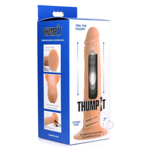 7X REMOTE CONTROL THUMPING DILDO 7IN
