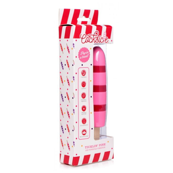 COCKSICLE TICKLIN PINK 10X POPSICLE VIBRATOR
