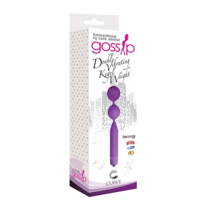 GOSSIP DOUBLE VIBRATING KEGEL WEIGHT - VIOLET
