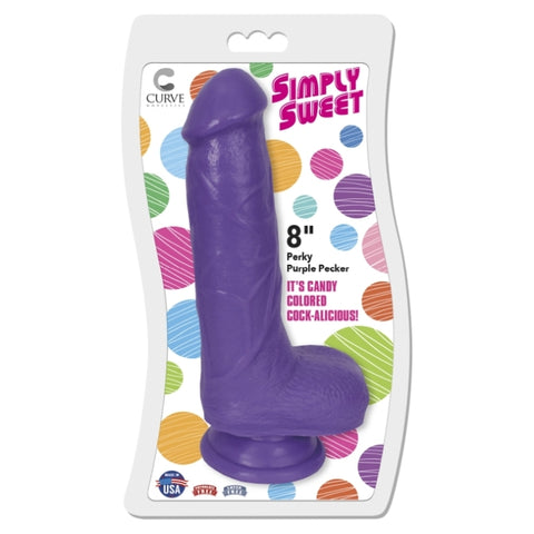 8IN PERKY PURPLE PECKER