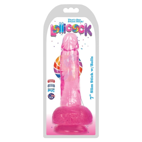 7IN SLIM STICK WITH BALLS - CHERRY ICE