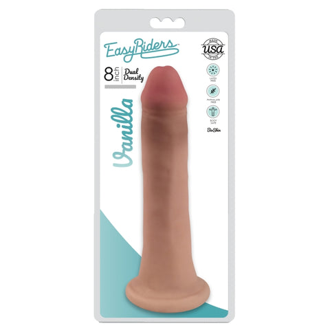 EASY RIDERS 8" SLIM BIOSKIN DONG - VANILLA