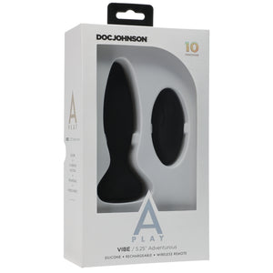 A-PLAY VIBE ADVENTUROUS RECHARGEABLE SILICONE ANAL BLK