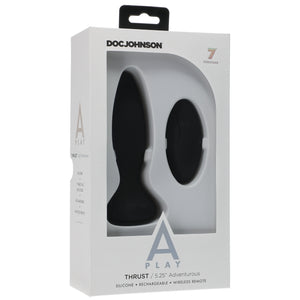 A-PLAY THRUST ADVENTUROUS RECHARGEABLE SILICONE ANAL BLK