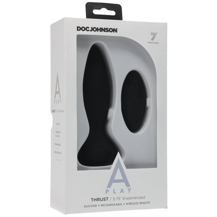 A-PLAY THRUST EXPERIENCED RECHARGEABLE SILICONE ANAL BLK