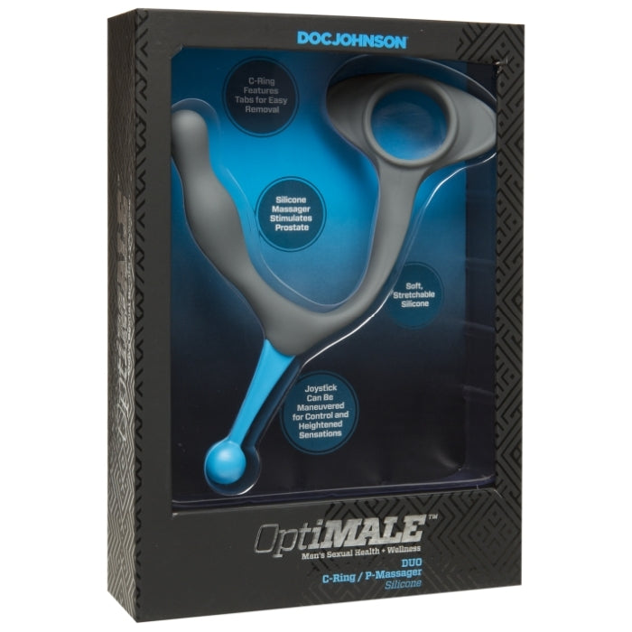 OPTIMALE DUO C-RING & P-MASSAGER - SLATE