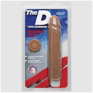 THE D SHAKIN' D VIBRATING 9IN ULTRASKYN CARAMEL