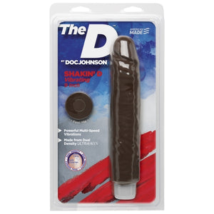 THE D - SHAKIN D VIBRATING 9IN - CHOCOLATE
