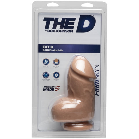 THE D - FAT D - FIRMSKYN 6" WITH BALLS - VANILLA