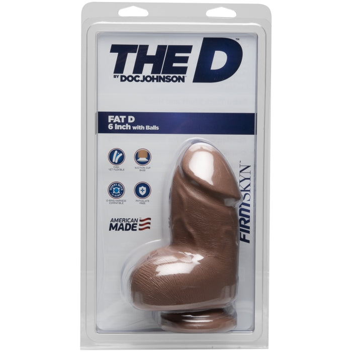 THE D - FAT D - FIRMSKYN 6" WITH BALLS - CARAMEL