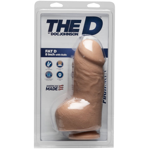 THE D - FAT D - FIRMSKYN 8" WITH BALLS - VANILLA