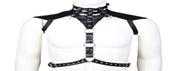 BODY HARNESS METAL/PVC/LEATHER