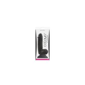 **SPECIAL** COLOURS SOFTIES 6IN DILDO - BLACK