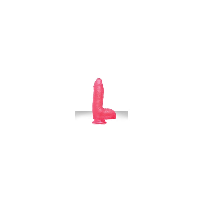 **SPECIAL** GELLE MR BIG-REALISTIC PENIS & BALLS JELLY 8 - RUBY