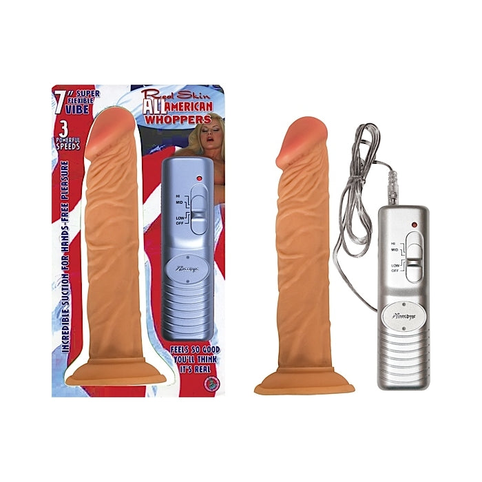 ALL AMERICAN WHOPPER-7 VIBRATING FLESH