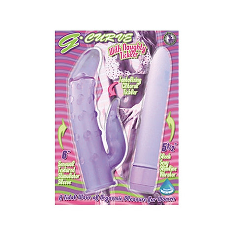 G-CURVE WITH NAUGHTY TICKLER-LAVENDER