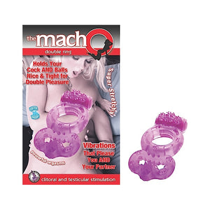 THE MACHO DOUBLE RING-PURPLE