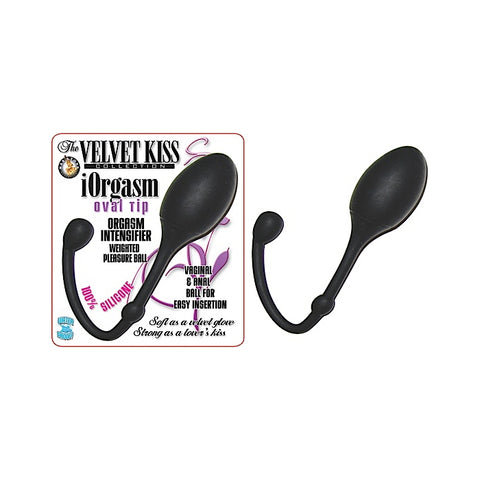 THE VELVET KISS COLLECTION IORGASM OVAL TIP - BLACK