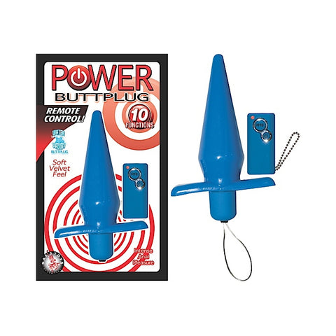 POWER BUTTPLUG REMOTE CONTROL-BLUE