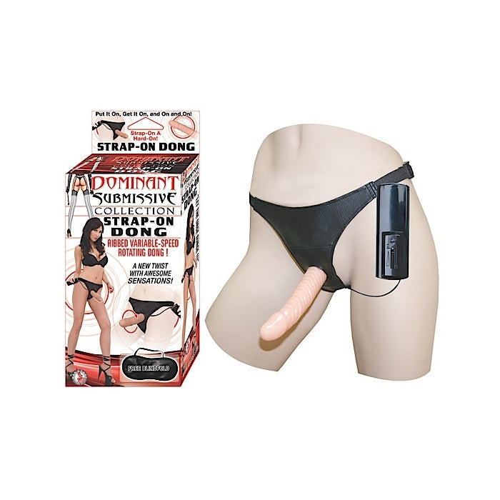DOMINANT SUBMISSIVE COLLECTION STRAP-ON DONG - FLESH