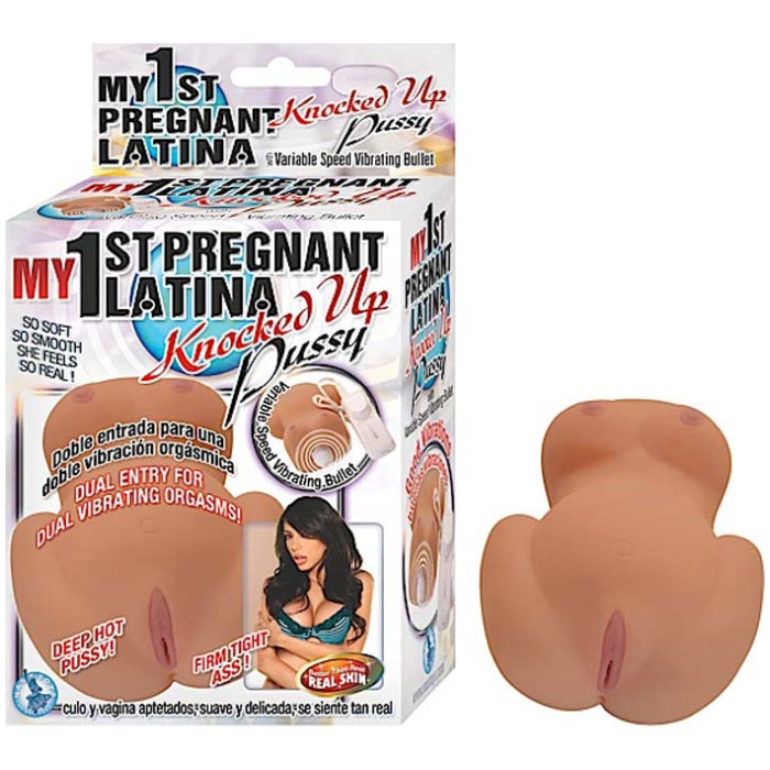MY 1ST PREGNANT LATINA KNOCKED UP PUSSY