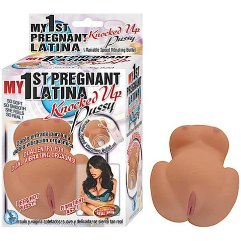 MY 1ST PREGNANT LATINA KNOCKED UP PUSSY