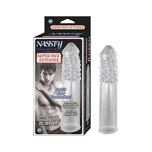 NASSTY COLLECTION SUPER DICK EXTENDER-CLEAR