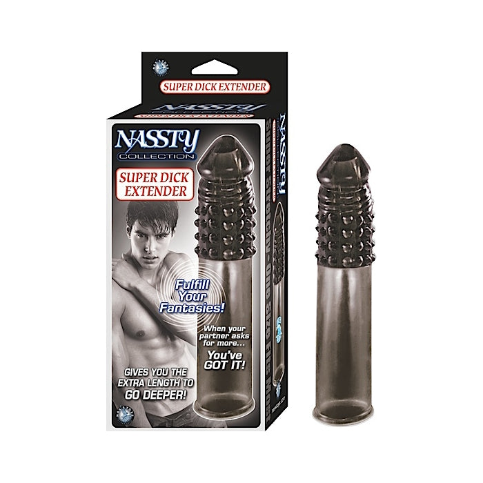 NASSTY COLLECTION SUPER DICK EXTENDER-SMOKE