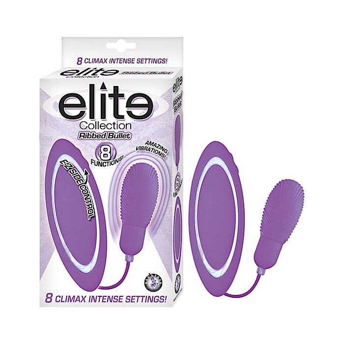 ELITE COLLECTION RIBBED BULLET   - PURPLE