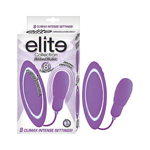 ELITE COLLECTION RIBBED BULLET   - PURPLE