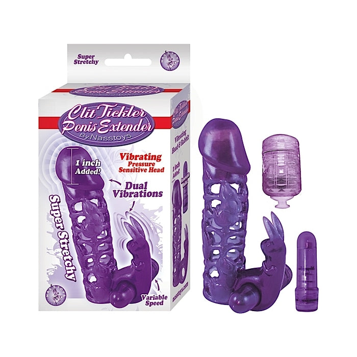 CLIT TICKLER PENIS EXTENDER BY NASSTOYS - PURPLE