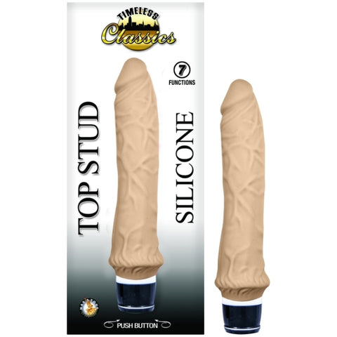 TOP STUD SILICONE VIBE 9.5 FLESH