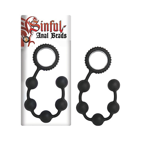 SINFUL ANAL BEADS-BLACK