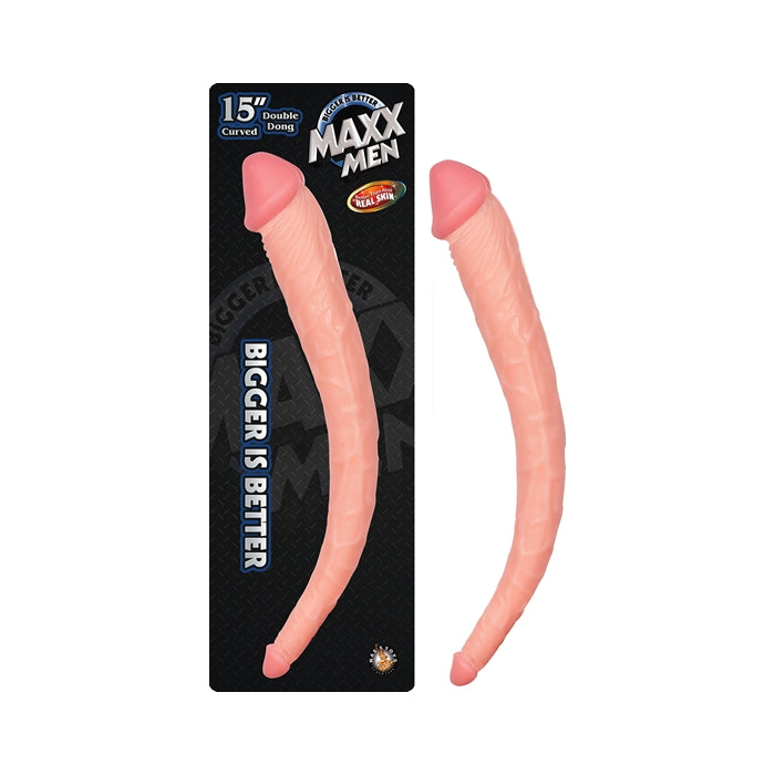 MAXX MEN 15IN CURVED DOUBLE DONG-FLESH