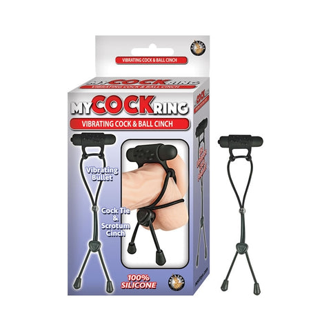 MY COCK RING VIBRATING COCK & BALL CINCH-BLACK