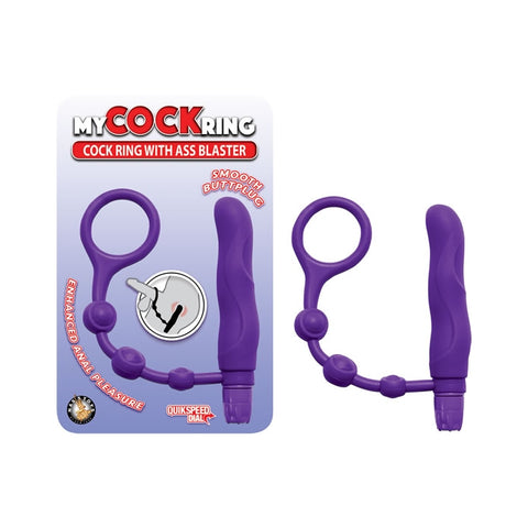 MY COCKRING WITH ASS BLASTER-PURPLE