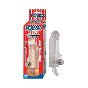 MAXX GEAR VIBRATING PENIS EXTENDER-CLEAR