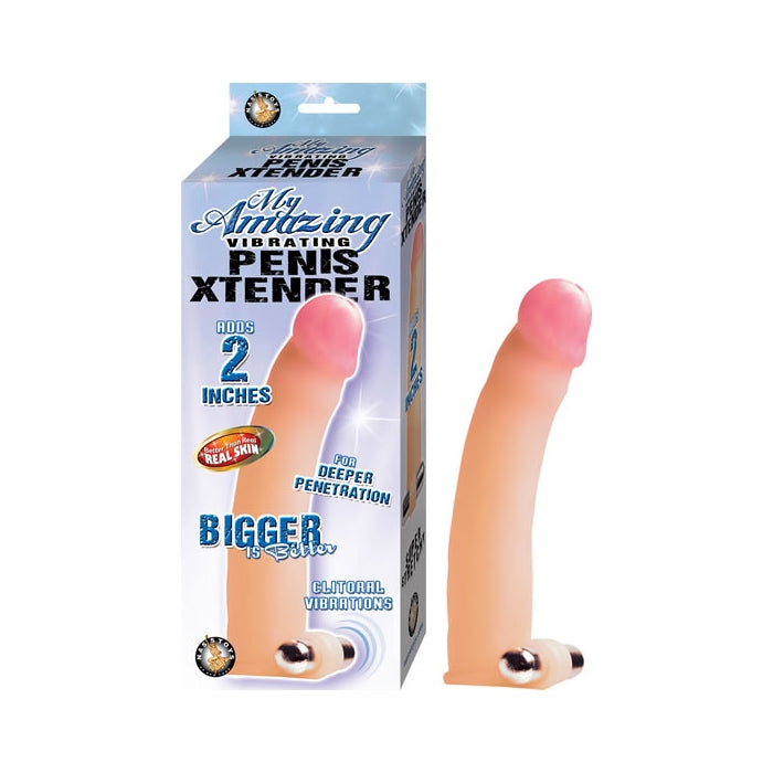 MY AMAZING VIBRATING PENIS XTENDER-FLESH