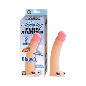 MY AMAZING VIBRATING PENIS XTENDER-FLESH