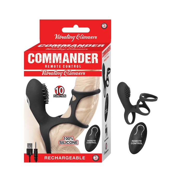 COMMANDER VIBRATING CLIMAXER - BLACK