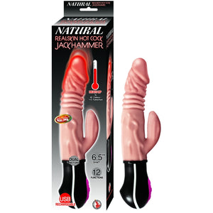 NATURAL REALSKIN HOT COCK JACKHAMMER - FLESH