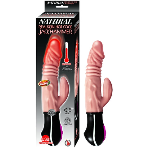NATURAL REALSKIN HOT COCK JACKHAMMER - FLESH