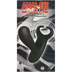 ANAL-ESE REMOTE P-SPOT AND TESTICLE STIMULATOR - BLACK