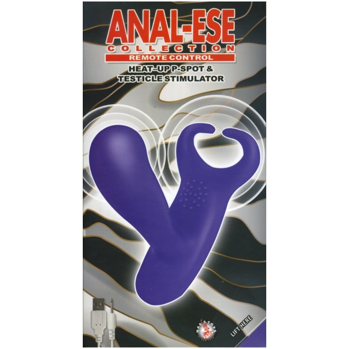 ANAL-ESE REMOTE P-SPOT AND TESTICLE STIMULATOR - PURPLE