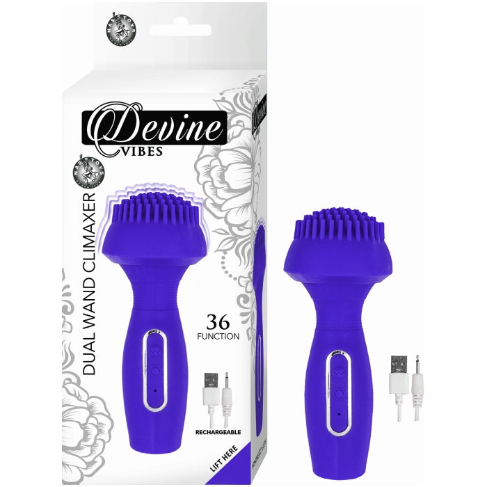 DEVINE VIBES DUAL WAND CLIMAXER-PURPLE